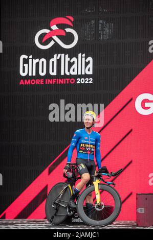 Verona, Italia. 29th maggio 2022. Koen Bouwman (Jumbo-Visma) nel corso del 2022 giro d'Italia - Stage 21 - Verona - Verona, giro d'Italia a Verona, maggio 29 2022 Credit: Agenzia fotografica indipendente/Alamy Live News Foto Stock