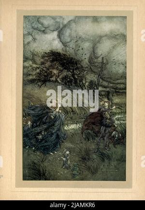 Da ' Sogno di una notte di mezza estate ' di William Shakespeare, 1564-1616; illustrato da Arthur Rackham, 1867-1939 Data di pubblicazione 1908 Editore Londra, Heinemann; New York, Doubleday, Page & Co Foto Stock