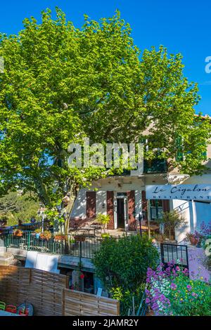 Village de la Treille, Restaurent le Cigalon, Marsiglia Francia Paca 13 Foto Stock