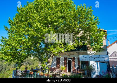 Village de la Treille, Restaurent le Cigalon, Marsiglia Francia Paca 13 Foto Stock