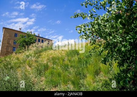 Giardino le Gros Caillou, quartiere Croix-Rousse, Lione, regione Rodano-Alpi Auvergne, Francia centro-orientale Foto Stock