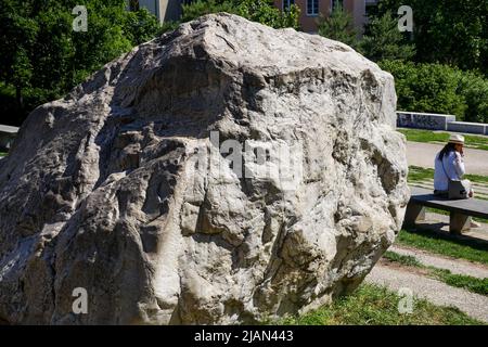 Giardino le Gros Caillou, quartiere Croix-Rousse, Lione, regione Rodano-Alpi Auvergne, Francia centro-orientale Foto Stock