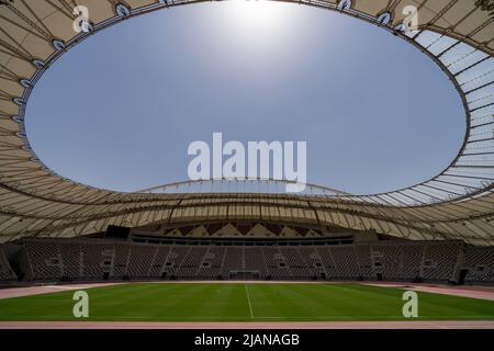 Khalifa International Stadium - l'arena da 40.000 posti è il più antico dei 8 stadi che ospiterà partite alla Coppa del mondo FIFA Qatar 2022. Foto Stock