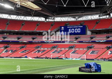 Londra, Francia. 31st maggio 2022. Una visione generale dello stadio durante l'allenamento il giorno successivo alla partita di calcio del Trofeo Finalissima 2022 tra Italia e Argentina allo stadio Wembley di Londra, Inghilterra, 31th maggio 2022. Foto Andrea Staccioli/Insidefoto Credit: Ininsidefoto srl/Alamy Live News Foto Stock