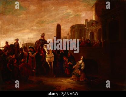 Trionfo di Mordechai Sconosciuto, bagnato, Jacob Willemsz de (ca 1610 1675) Foto Stock