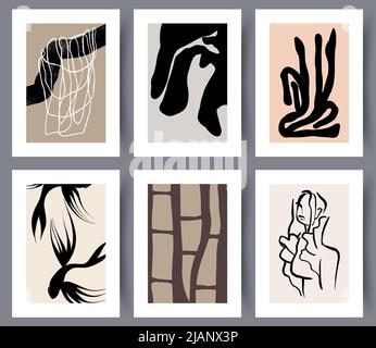 Set poster da parete Scandinavo Illustrazione Vettoriale