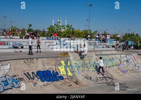 Maltepe Skate Park a Istanbul, Turchia Foto Stock