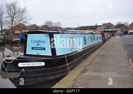 Barche del canale nel Worcestershire Regno Unito Foto Stock