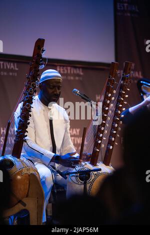 Hay-on-Wye, Galles, Regno Unito. 31th maggio 2022. Catrin Finch e Seckou Keita al Festival Hay 2022, Galles. Credit: Sam Hardwick/Alamy. Foto Stock
