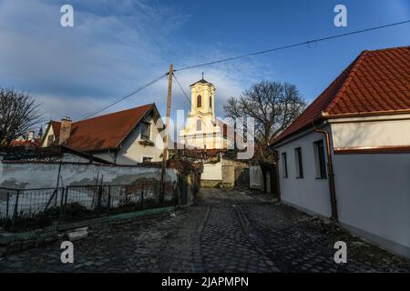 Centro storico di Szentendre: Via KOR. Ungheria Foto Stock