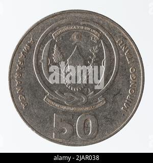 Ruanda (repubblicani), 50 franchi, Pessac, 2003 soldi di Parigi Foto Stock