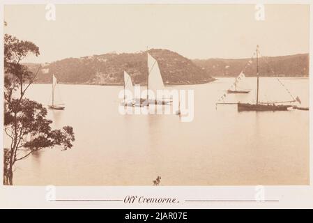 Mosman Bay e Curraghbeena Point da Cremorne Point fine 19th secolo ca. Tra il 1879 e il 1889 Foto Stock