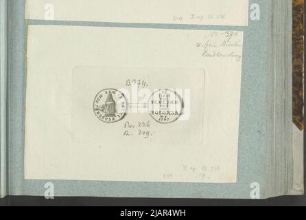 L'immagine di una medaglia medica satirica del 1707, per il trattato di Altranstädt, in: Album del collezionista: Figure di medaglie polacche per l'opera di X.B. Albertrande: Storia polacca con medaglie certificate. Preparato dal principe Henryk Lubomirski 1822 1830 arrangiato secondo la lista delle medaglie polacche di Feliks Bentkowski 1832 (item 241) Unknown, Geiger, Andreas (1765 1856) Foto Stock