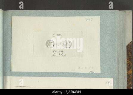 L'immagine della medaglia del II agosto Wettyn del 1710, in memoria dell'alleanza con Fryderyk e Hohenzollerne contro la Svezia, in: Album del collezionista: Figure di medaglie polacche al lavoro X.B. Albertrande: Storia polacca con medaglie certificate. Preparato dal principe Henryk Lubomirski 1822 1830 arrangiato secondo la lista delle medaglie polacche di Feliks Bentkowski 1832 (item 242) Unknown, Geiger, Andreas (1765 1856) Foto Stock