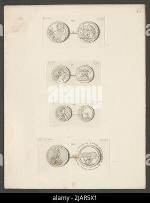 Tabella 65: Medaglie del II agosto Wettyn, in: Dymitr Prozorowski, Kollekcia Hraniasihs / Impieroryskoy dell'Accademia Hudożestv Graviur su Medi e Riezby su Derew, San Pietroburgo, 1872 Unknown, Geiger, Andreas (1765 1856), Kleinert, Friedrich (1633 1714), Wermuth, Christian (1661 1739), Omeis, Martin Heinrich (ca 1650 1703) Foto Stock