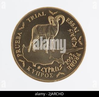 Euro Collection una moneta, 50 centesimi di euro per Cipro; 2003 Foto Stock