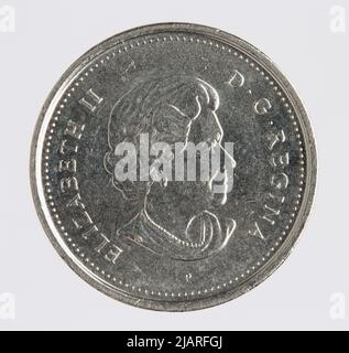 Canada, Elżbieta II (1953 ), 5 centesimi, Ottawa; 2005 Mint Ottawa, Blunt, Susanna, Kruger Grey, George Edward (1880 1943) Foto Stock