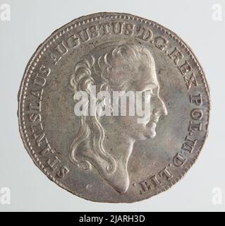 Stanisław agosto Poniatowski (1764–1795), Half Matrix, Varsavia; 1788 Mint Varsavia, Stanisław agosto Poniatowski (1732 1798) Foto Stock