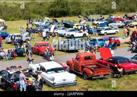 Lo show Deal Classic Car al Betteshanger Park vicino a Deal Kent UK Foto Stock