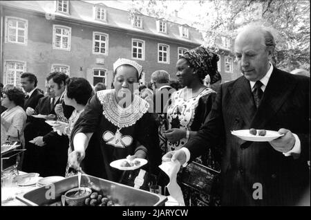 Die Aufnahme zeigt der Diplomatenempfang. Foto Stock