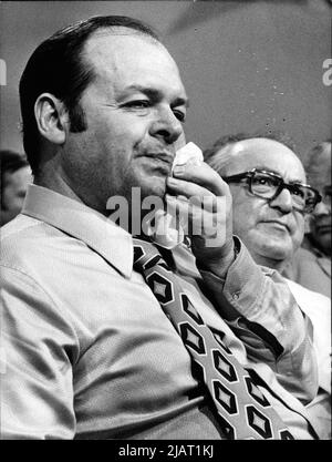 Politiker Karl Wienand und Julius Steiner. Foto Stock