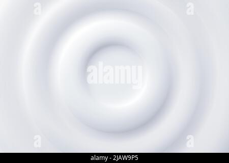 3d illustrazione del vettore neomorfismo di plastica. Figure realistiche di bianco morbido con superficie geometrica concava e convessa a forma di cerchio e luce sfumata Illustrazione Vettoriale