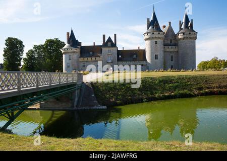 Castello medievale di Sully-sur-Loire, Francia Foto Stock