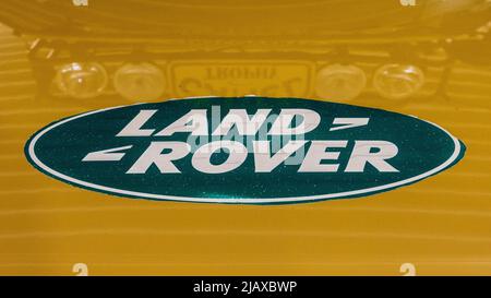 1991 Trofeo Land Rover Discovery Camel Foto Stock