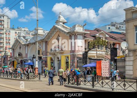 Mercato di Privoz a Odessa, Ucraina Foto Stock
