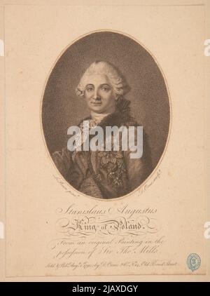 Stanislao Augusto Re di Polonia () [Stanisław August Poniatowski] Orme, Daniele (CA 1766 CA 1802), Lebrun, Jean Baptiste Pierre (1748 1813) Foto Stock