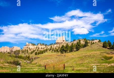 Bluffs nella zona di Pine Ridge del Nebraska nordoccidentale vicino a Crawford Nebraska USA Foto Stock