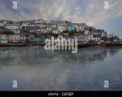 Porto interno, Brixham, Devon, Regno Unito Foto Stock