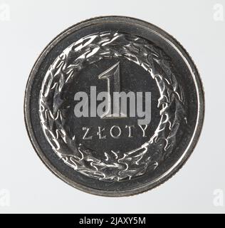 Repubblica Polacca, 1 zloty, Varsavia; 2018 Banca Nazionale di Polonia, Mennica Polska S.A., Miko Ajczak, Sebastian Foto Stock