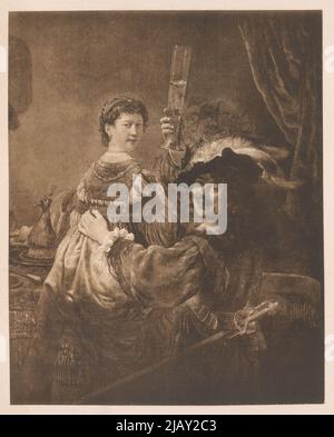 Bliżej Kultury Hanfstaengl, Franz (1804 1877), Rembrandt van Rijn (1606 1669) Foto Stock