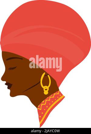 design africano donna Illustrazione Vettoriale