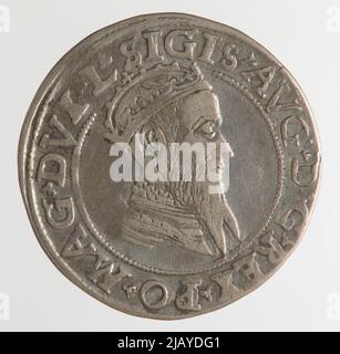 Zygmunt II agosto [1544 (1548) 1572], quattro lituani, Vilnius; 1569 Mint di Vilnius, Zygmunt agosto Foto Stock