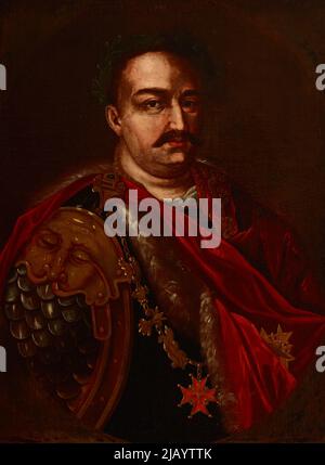 Ritratto di Giovanni III Sobieski (1629–1696), Re di Polonia CADs Ski, Jan (18 .. ) Foto Stock