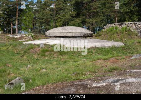 Sarpsborg, Norvegia - 20 maggio 2022: La Fortezza di Ravneberget si trova a nord di Sarpsborg ed è parte delle fortificazioni di Sarpsborg insieme a Greaker per Foto Stock