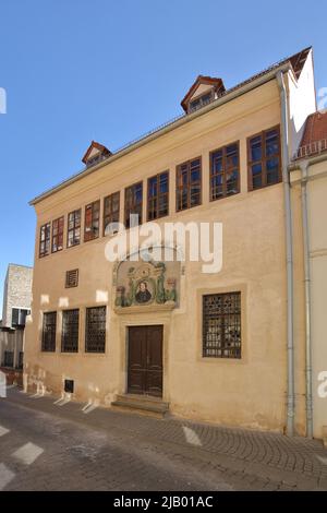 Luther&#39;il luogo di nascita a Lutherstadt Eisleben, Sassonia-Anhalt, Germania Foto Stock