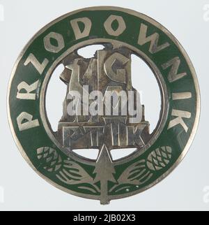 Marchio del leader del turismo montano PTTK sconosciuto Foto Stock