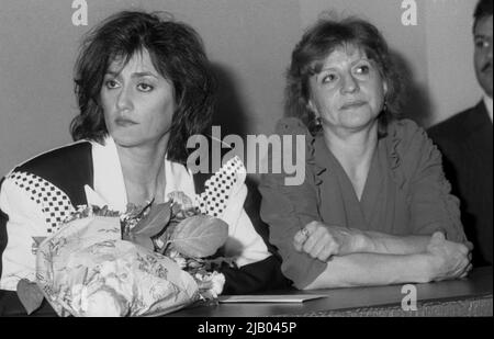 Ginnastica rumena Nadia Comaneci a Los Angeles, CA, USA, 1993 Foto Stock