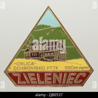 Etichetta sconosciuta del badge di protezione PTTK Orlica Foto Stock