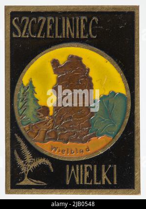 Tourist Badge Szczeliniec Wielki etichetta sconosciuta Foto Stock
