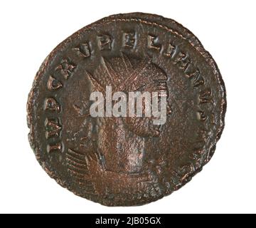 Impero Romano, Aureliano (270-275), antoniniano, argento billon (AR) Aureliano (270 275) Foto Stock