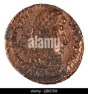 Impero Romano, Constantio II (337 361), Siscia 355 361 CE; AE3 stabile 2, Menna Trier Foto Stock