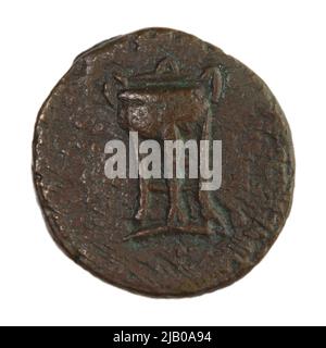 Grecia, Kimerian Bospor, PantiKapajon, fine del secondo inizio del primo secolo AC, bronzo (AE) Panticapaeum Foto Stock