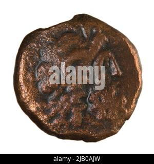 Grecia, Egitto, Tolomeo VIII (145 116), Cipro, menta indeterminata, bronzo (AE) Mint Alessandria, Tolomeo VIII (145 116) Foto Stock