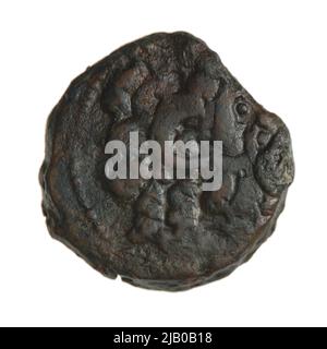 Grecia, Egitto, Tolomeo VIII (145 116), Cipro, menta indeterminata, bronzo (AE) Mint Alessandria, Tolomeo VIII (145 116) Foto Stock