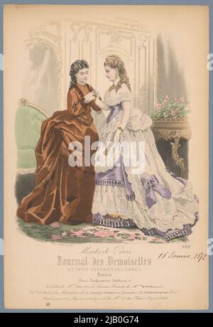 Modalità Parigi. Journal of Demoiselles e Little Courier des Dames riuniti, 3818 Lacouriere, Paul A., Rigolot, Moine e Falconer (Cary) Foto Stock