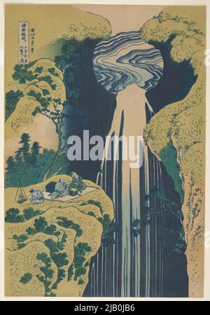 Cascata di Amida sulla strada di Kisokaido /Kisoji No Oku Amida GA Taki, dalla Serie: WatchingViewing Waterfalls in varie Province /Shokokuouku Taki Taki Taki Meguri Katsushika, hokusai (1760 1849) Foto Stock